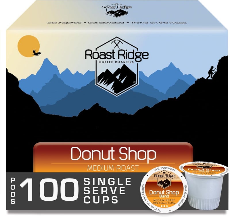Roast Ridge Donut Shop Medium Roast Coffee Pods - Image 1